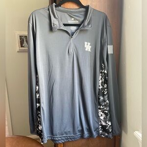 University of Houston Colosseum Gray Quarter-Zip Pullover men’s size XL